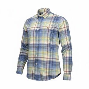 Ralph Lauren Men’s S Blue Multicolor Plaid Cotton Long Sleeve‎ Shirt